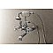 Kingston Brass AE560T1 Aqua Vintage 7-Inch Wall Mount Tub Faucet with Hand Shower, Polished Chrome