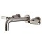 Kingston Brass KS8128KL Whitaker Two-Handle Wall Mount Bathroom Faucet, Brushed Nickel