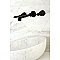 Kingston Brass KS7120GL 8" Center Wall Mount Bathroom Faucet, Matte Black