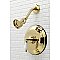 Kingston Brass KB3632PLSO Restoration Pressure Balanced Shower Faucet - Polished Brass
