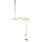 Kingston Brass CC65T2 Vintage Tub Wall Mount Tub Faucet with Shower Enclosure, Polished Brass