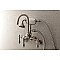 Kingston Brass AE301T8 Aqua Vintage Wall Mount Clawfoot Tub Faucets, Brushed Nickel