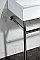 Fauceture VPB3917W1ST New Haven 39" Porcelain Console Sink with Stainless Steel Legs (8" Centers), White/Polished Chrome