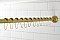 Kingston Brass SRK607 Edenscape 60"-72" Stainless Steel Adjustable Tension Shower Curtain Rod with Rings - Brushed Brass