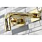 Kingston Brass KS6122ZX Millennium Two-Handle Wall Mount Bathroom Faucet, Polished Brass