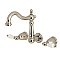 Kingston Brass KS1256PL 8-Inch Center Wall Mount Bathroom Faucet, Polished Nickel