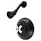 Kingston Brass KB3630PXSO Restoration Pressure Balanced Shower Faucet - Matte Black
