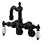 Kingston Brass CC1083T5 Vintage Adjustable Center Wall Mount Tub Faucet, Oil Rubbed Bronze