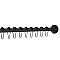 Kingston Brass SRK600 Edenscape 60"-72" Stainless Steel Adjustable Tension Shower Curtain Rod with Rings - Matte Black