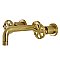 Kingston Brass KS8127RX Belknap Two-Handle Wall Mount Bathroom Faucet, Brushed Brass