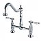 Kingston Brass KS1171BPL Bel-Air Bridge Kitchen Faucet, Polished Chrome