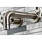 Kingston Brass KS8128RX Belknap Two-Handle Wall Mount Bathroom Faucet, Brushed Nickel