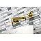 Kingston Brass KS6127DFL NuWave Two-Handle Wall Mount Bathroom Faucet, Brushed Brass