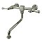 Kingston Brass KS1218BL Wall Mount Bathroom Faucet, Brushed Nickel