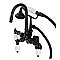 Kingston Brass AE305T0 Aqua Vintage Wall Mount Clawfoot Tub Faucets, Matte Black