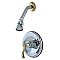 Kingston Brass KB8634FLSO Shower Only Faucet - Polished Chrome/Polished Brass