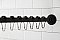 Kingston Brass SRK600 Edenscape 60"-72" Stainless Steel Adjustable Tension Shower Curtain Rod with Rings - Matte Black