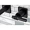 Kingston Brass KS6120ML Milano Two-Handle Wall Mount Bathroom Faucet, Matte Black