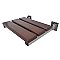 Kingston Brass KBSS1916CP Chaise 19" x 16" Wall Mount Folding Shower Seat - Polished Stainless Steel