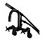 Aqua Vintage AE8450DX Concord Wall Mount Clawfoot Tub Faucet, Matte Black