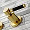 Kingston Brass KS8127DKL Kaiser 2-Handle Wall Mount Bathroom Faucet, Brushed Brass