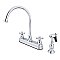 Kingston Brass KB3751AXBS Restoration Centerset Kitchen Faucet, Polished Chrome