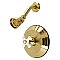 Kingston Brass KB3637PXSO Restoration Pressure Balanced Shower Faucet - Brushed Brass