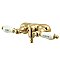 Kingston Brass CC43T2 Vintage 3-3/8-Inch Wall Mount Tub Faucet, Polished Brass