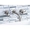 Kingston Brass KS8128BEX Essex 2-Handle 8 in. Wall Mount Bathroom Faucet, Brushed Nickel