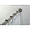 Kingston Brass SR111 Edenscape 60"-72" Stainless Steel Adjustable Tension Shower Curtain Rod with Decorative Flange - Polished Chrome