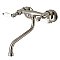 Kingston Brass KS515SN Wall Mount Bathroom Faucet, Brushed Nickel