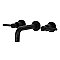 Kingston Brass KS8120DL Concord 2-Handle Wall Mount Bathroom Faucet, Matte Black