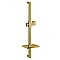 Kingston Brass KX8267 Claremont 24" Shower Slide Bar with Soap Dish, Brushed Brass