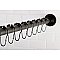 Kingston Brass SCC3115 Edenscape 60"-72" Stainless Steel Adjustable Tension Shower Curtain Rod with Rings - Oil Rubbed Bronze