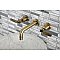 Kingston Brass KS8123KL Whitaker Two-Handle Wall Mount Bathroom Faucet, Antique Brass