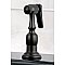 Kingston Brass KB1795BPLBS Bel-Air Widespread Kitchen Faucet with Brass Sprayer - Oil Rubbed Bronze