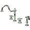 Kingston Brass KB1791AXBS Widespread Kitchen Faucet - Polished Chrome