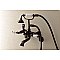 Kingston Brass AE55T5 Aqua Vintage Wall Mount Tub Faucet with Hand Shower, Oil Rubbed Bronze