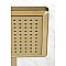 Kingston Brass K250A7CK Shower Scape 9-5/8" Square Shower Head with Shower Arm - Brushed Brass