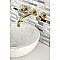 Kingston Brass KS8122DKL Kaiser 2-Handle Wall Mount Bathroom Faucet, Polished Brass