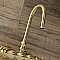 Kingston Brass AE1T7 Aqua Vintage 3-3/8 Inch Wall Mount Tub Faucet, Brushed Brass