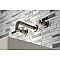 Kingston Brass KS8128DKL Kaiser 2-Handle Wall Mount Bathroom Faucet, Brushed Nickel