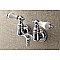 Kingston Brass AE34T1 Aqua Vintage 3-3/8 Inch Wall Mount Tub Faucet, Polished Chrome