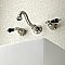 Kingston Brass KS3126PKL Duchess Two-Handle Wall Mount Bathroom Faucet, Polished Nickel