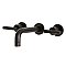 Kingston Brass KS8125CML Manhattan 2-Handle 8 in. Wall Mount Bathroom Faucet, Oil Rubbed Bronze