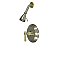 Kingston Brass KB2639MLSO Milano Shower Only - Brushed Nickel/Polished Brass