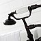 Kingston Brass CA23T5 Vintage 3-3/8" Tub Wall Mount Clawfoot Tub Faucet with Hand Shower, Oil Rubbed Bronze