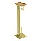 Kingston Brass SCC8507 Edenscape Freestanding Toilet Paper Holder with Storage Shelf - Brushed Brass