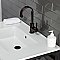Kingston Brass VWP3122A5 Quadras 31-Inch Ceramic Console Sink (1-Hole), White/Oil Rubbed Bronze