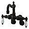 Kingston Brass CC1085T5 Vintage Adjustable Center Wall Mount Tub Faucet, Oil Rubbed Bronze